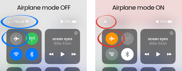 Is Airplane Mode on or off - iPhone or iPad.png