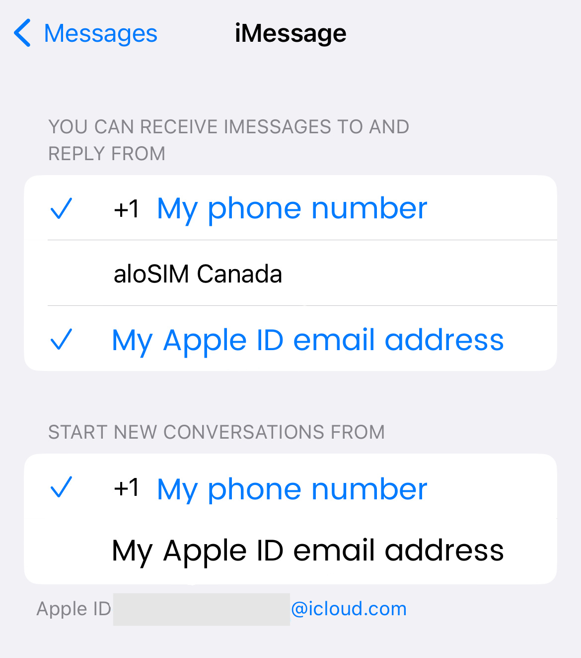iMessage eSIM iPhone settings.jpg